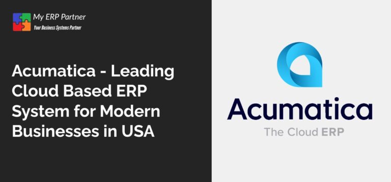 Acumatica - Leading Cloud Based ERP System for Modern Businesses in USA