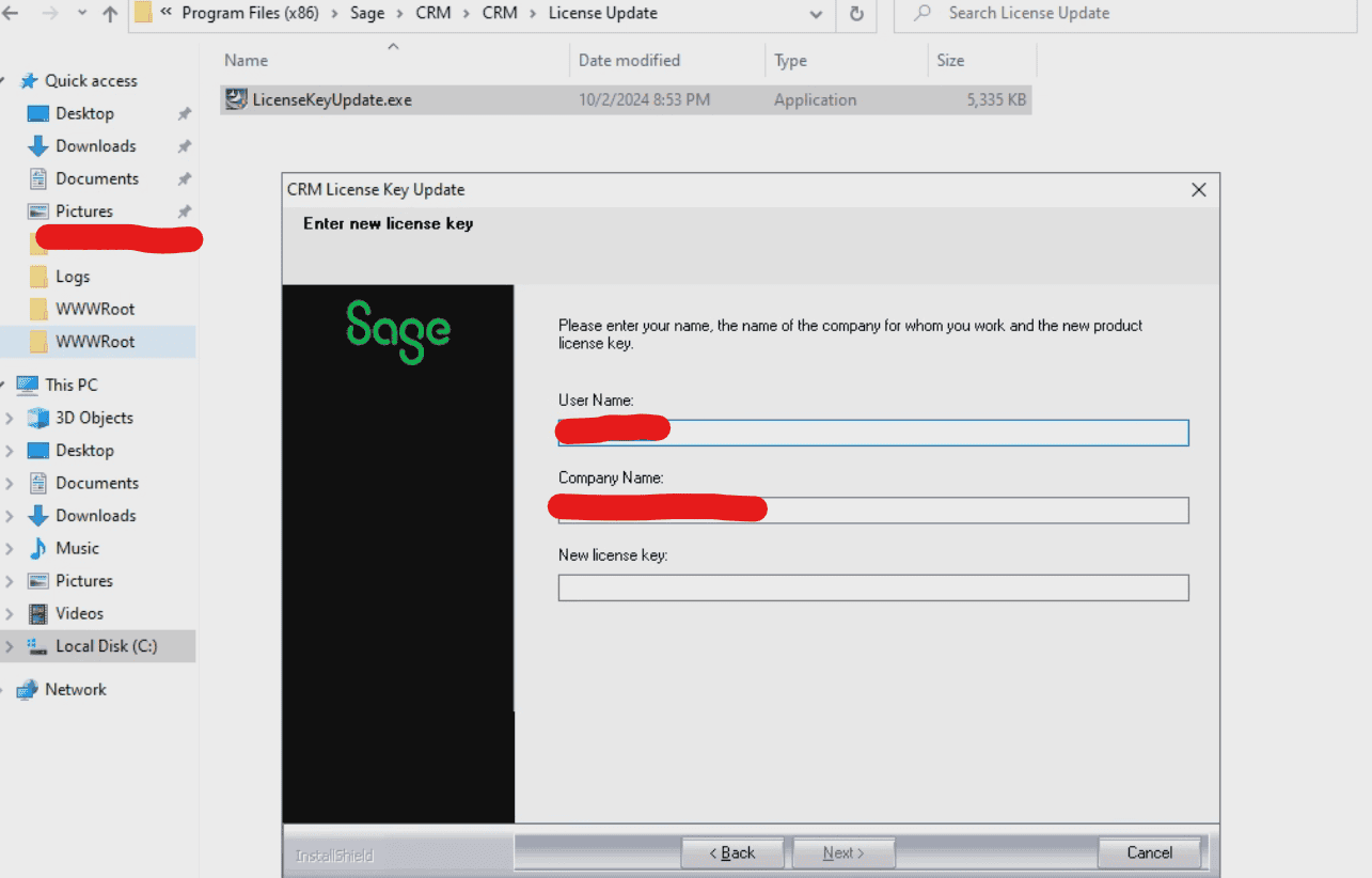 How to Update License Key in Sage CRM? - My ERP Partner