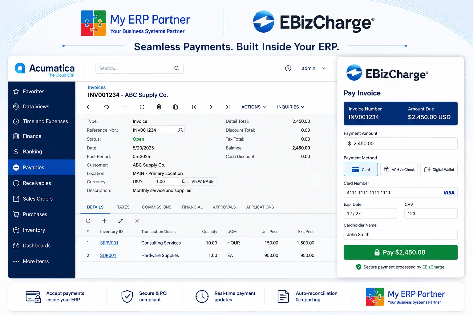 Partnership with EBizCharge